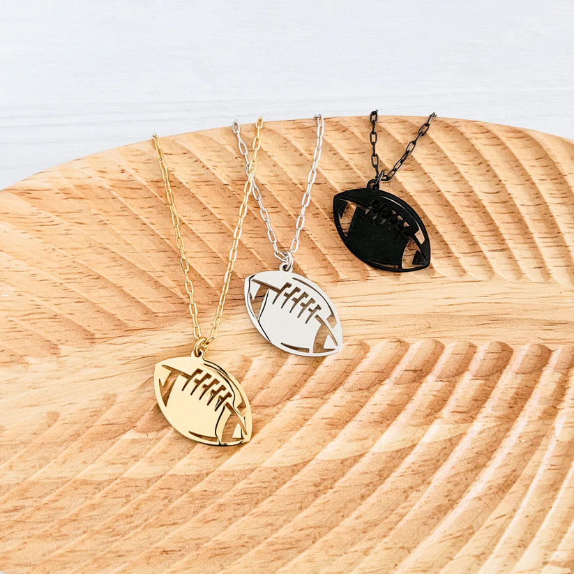 Football Pendant Necklace