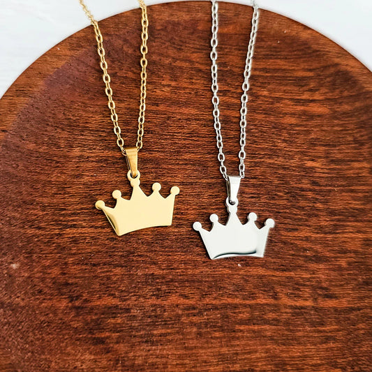 Crown Pendant Necklace