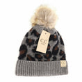 Load image into Gallery viewer, Kids Leopard Pom C.C Beanie
