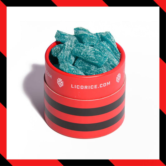 Blue Raspberry Sour Licorice Twists - (8oz Tube)