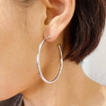 Load image into Gallery viewer, Brilliant Silver Hoop Earrings
