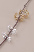 Load image into Gallery viewer, Mini Checkered Huggie Earrings
