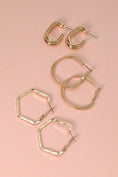 Load image into Gallery viewer, TRIO HOOP EARRINGS
