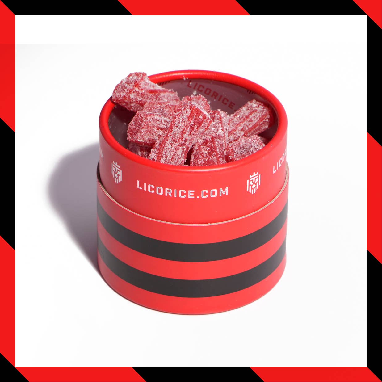 Strawberry Sour Licorice Twists - (8oz Tube)