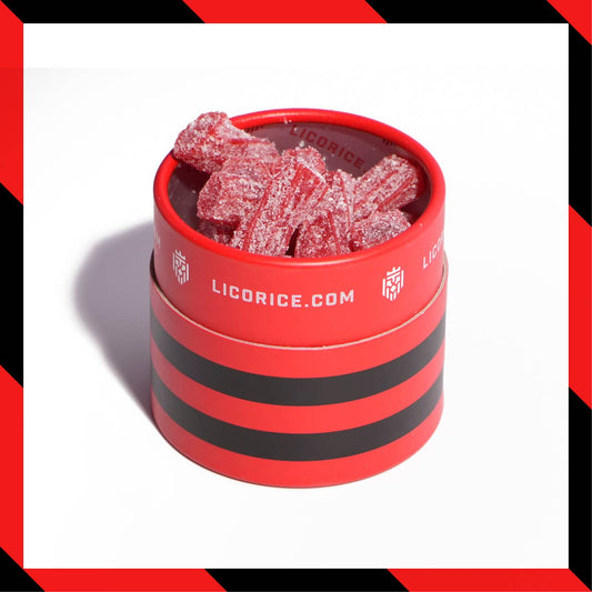 Strawberry Sour Licorice Twists - (8oz Tube)