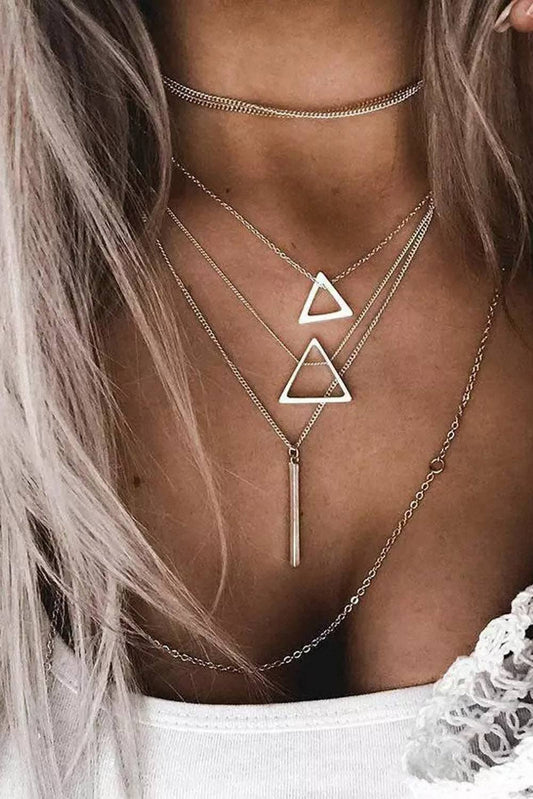 Silver Boho Multilayer Necklace