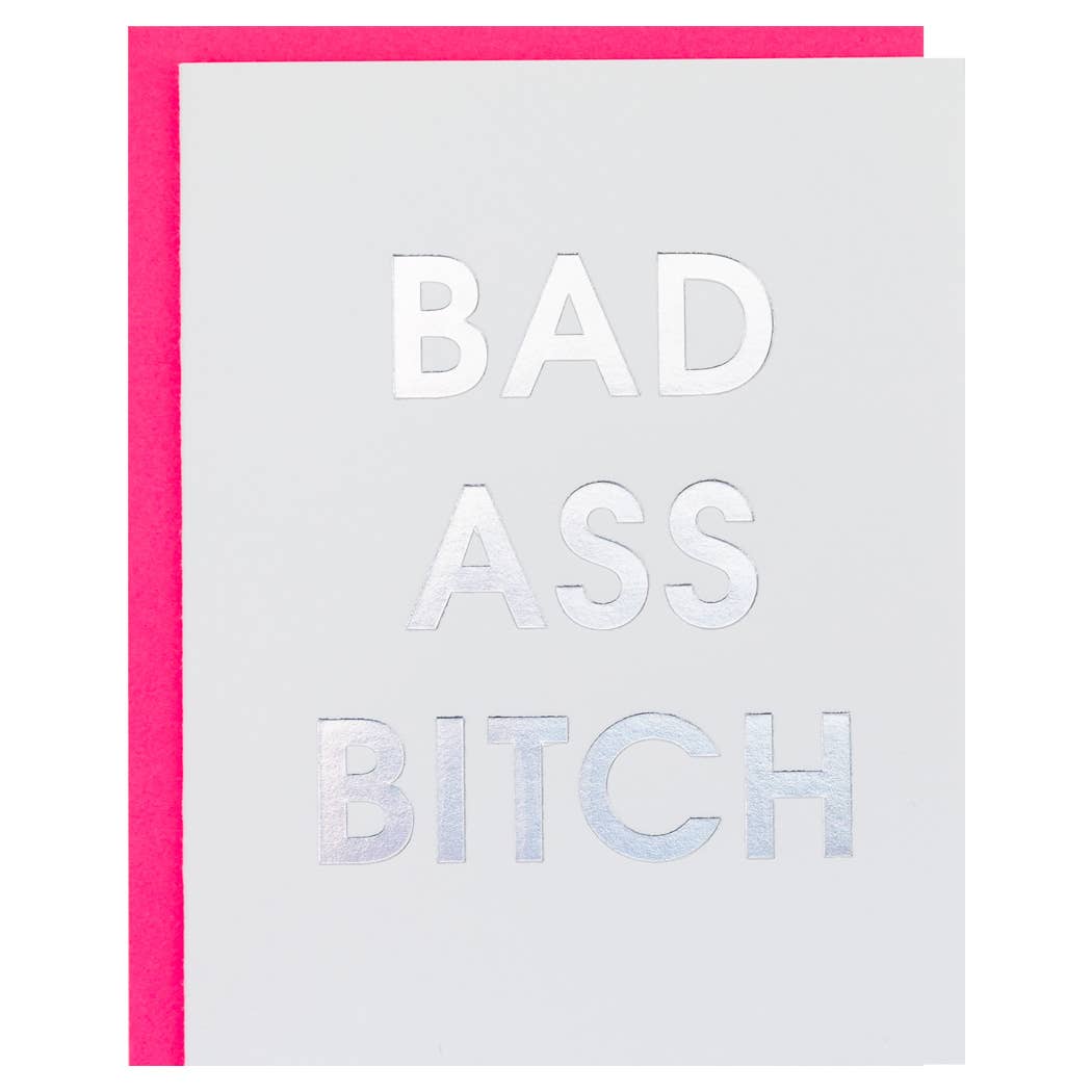 Badass Bitch - Congratulations Card