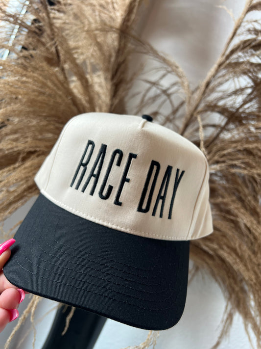 Race Day Embroidered Hat