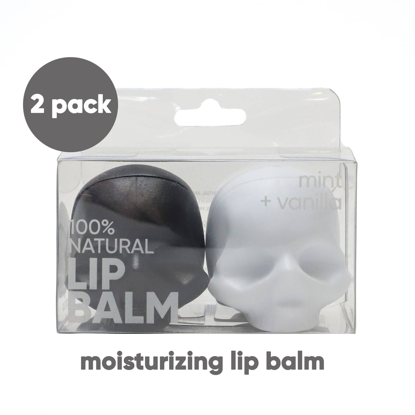 2 Pack Skull Lip Balm 100%