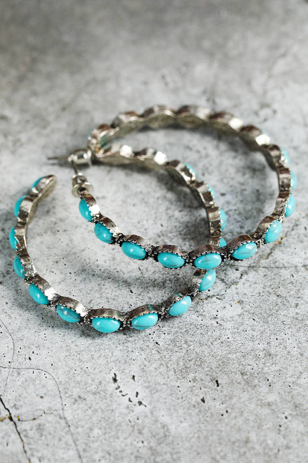 Turquoise Western Hoop