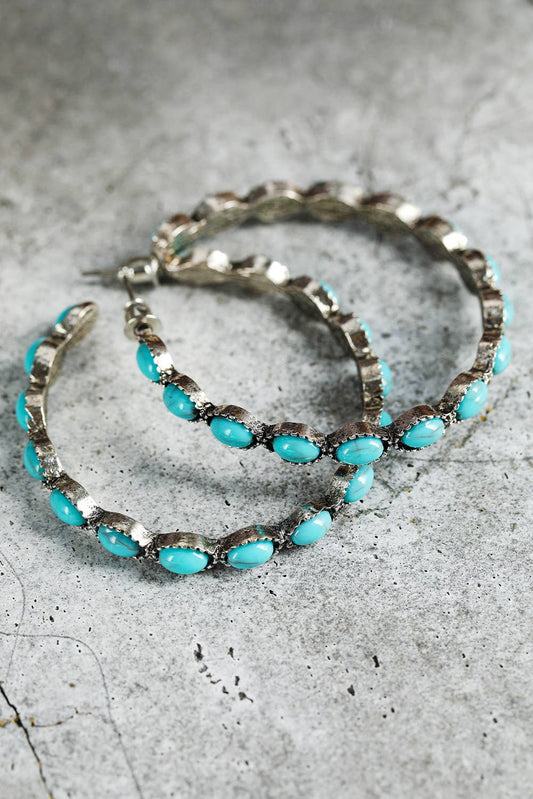 Turquoise Western Hoop