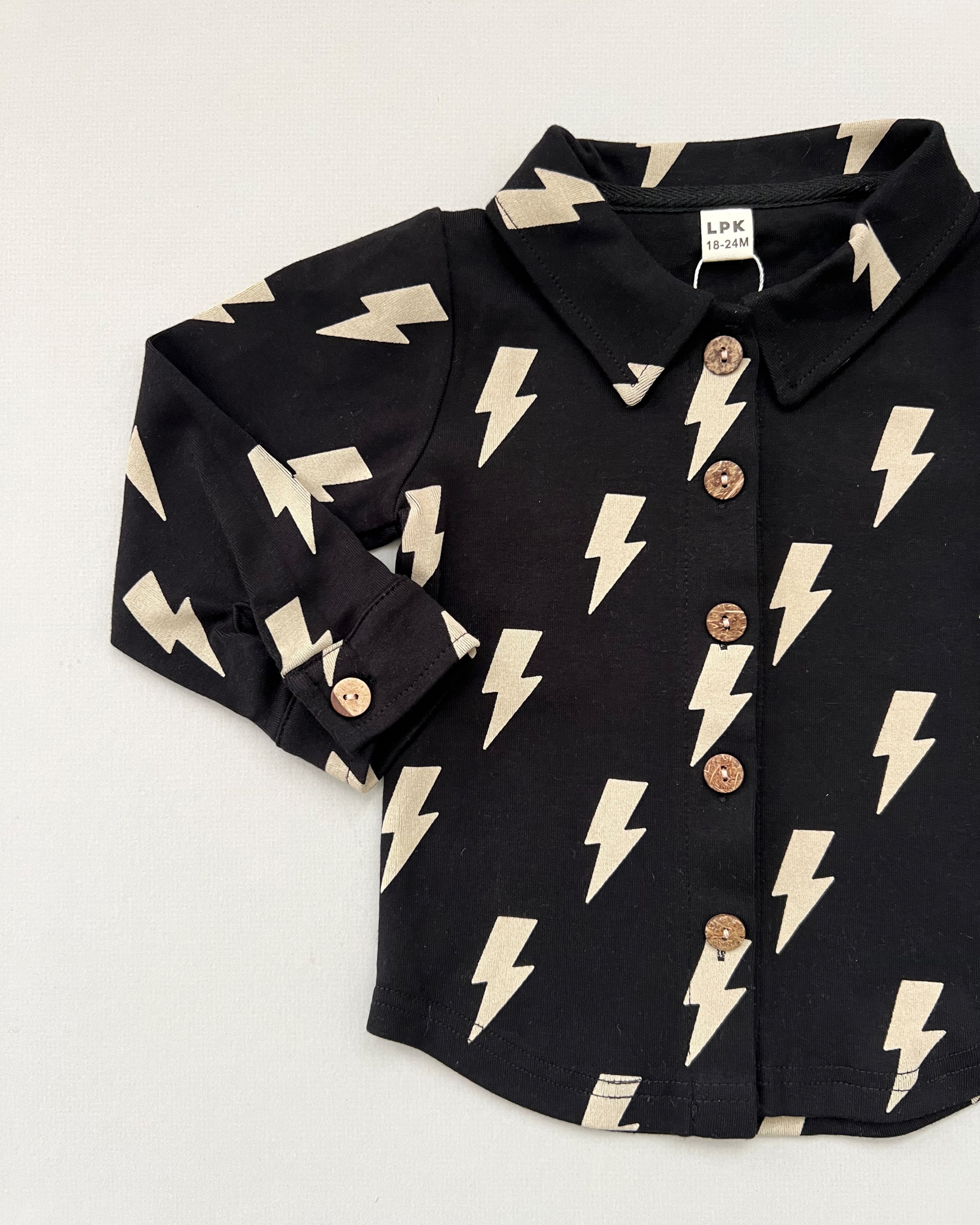 Black Bolts Shacket