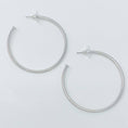 Load image into Gallery viewer, Brilliant Silver Hoop Earrings

