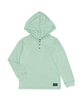 Load image into Gallery viewer, BOYS ACID WASH HENLEY HOODIE
