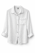 Load image into Gallery viewer, White Stitch Trim Shirt
