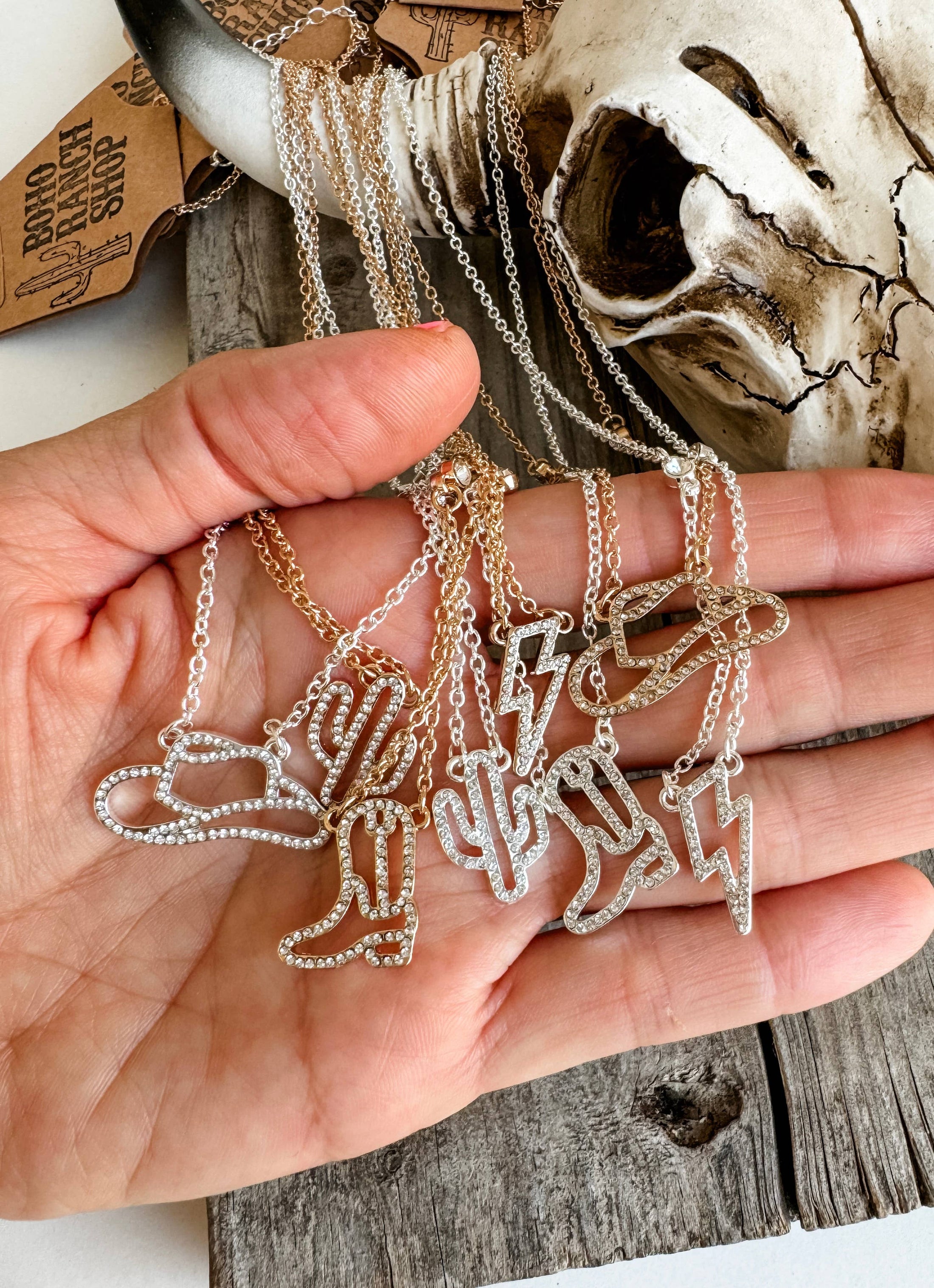 Dainty Gold Cactus Necklace