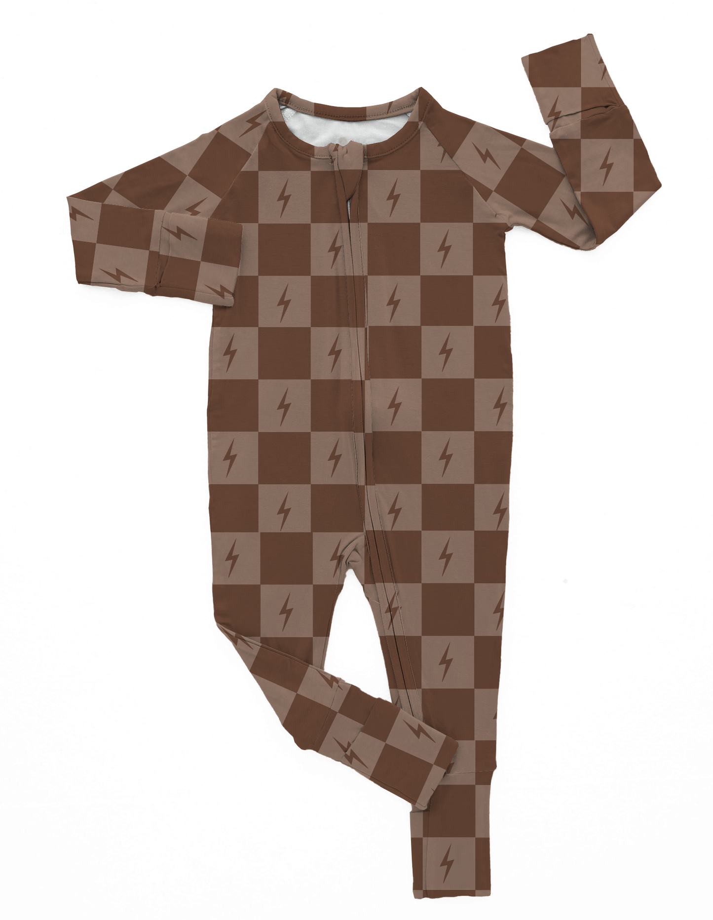 Neutral Checkered | Bamboo Romper