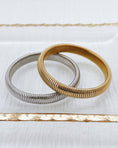 Load image into Gallery viewer, Baia Thin Coil Bangle Bracelet
