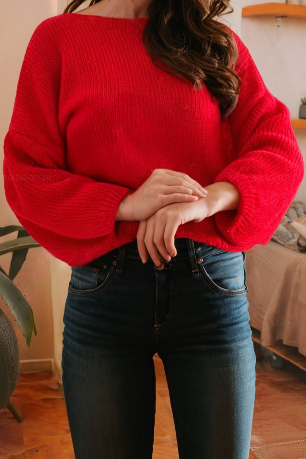 Red Bow Sweater