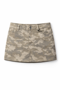 Load image into Gallery viewer, Tan Camo Mini Skirt
