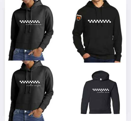 Ready to Race Checkered Hooded Sweatshirt - Adult