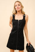 Load image into Gallery viewer, Suede Western Buckle Mini Dress
