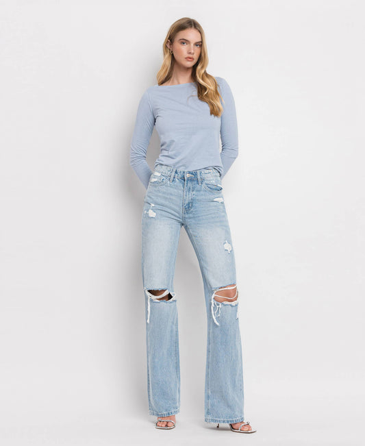HIGH RISE FLARE JEANS T5346