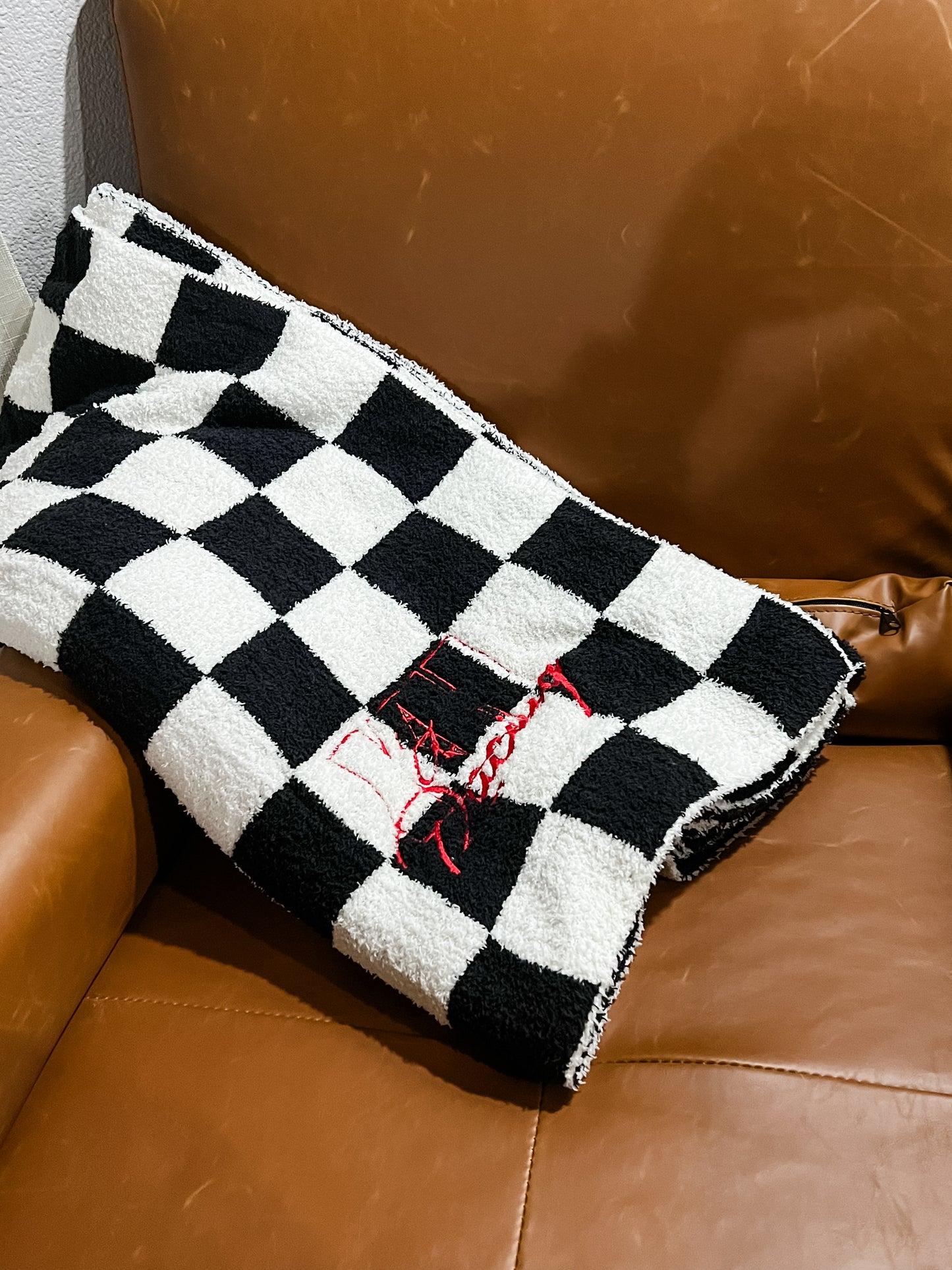 Checkered Throw Blanket