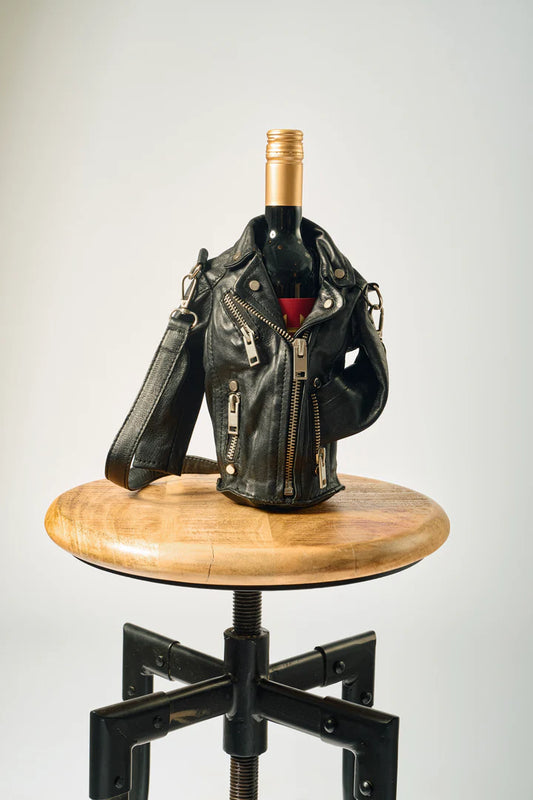 Vino, Wine/Alcohol Leather Holder with Strap