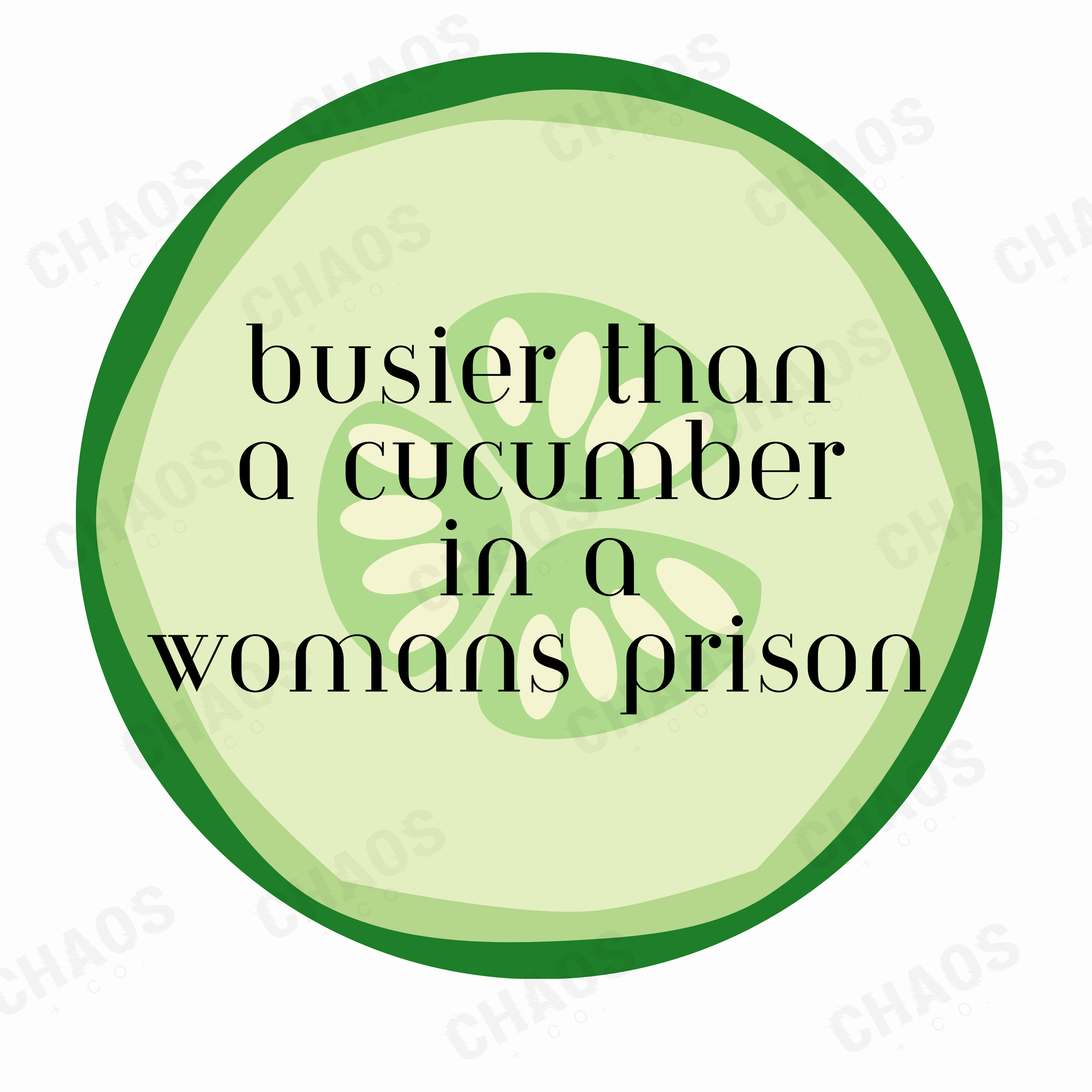 Busier than a Cucumber Sticker