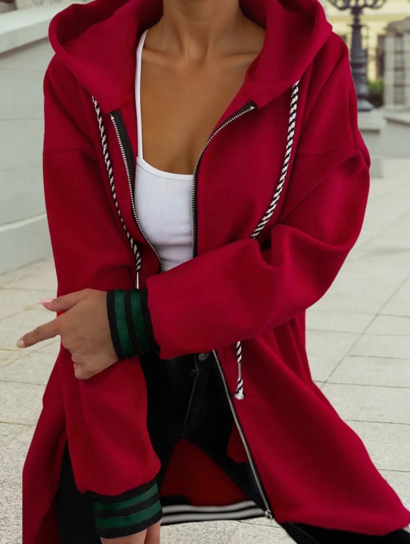 Hooded Zip Up Sweatshirt