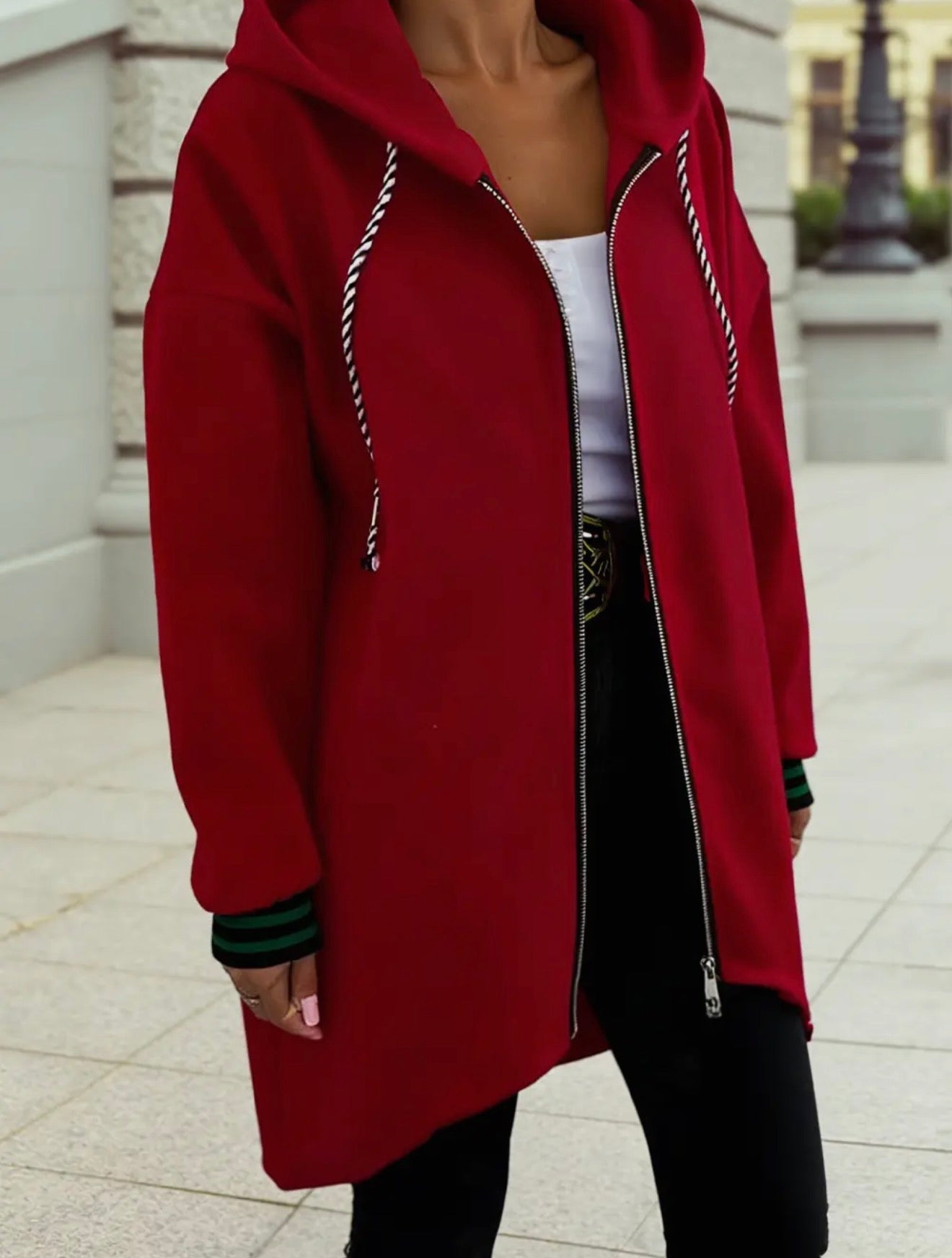 Hooded Zip Up Sweatshirt