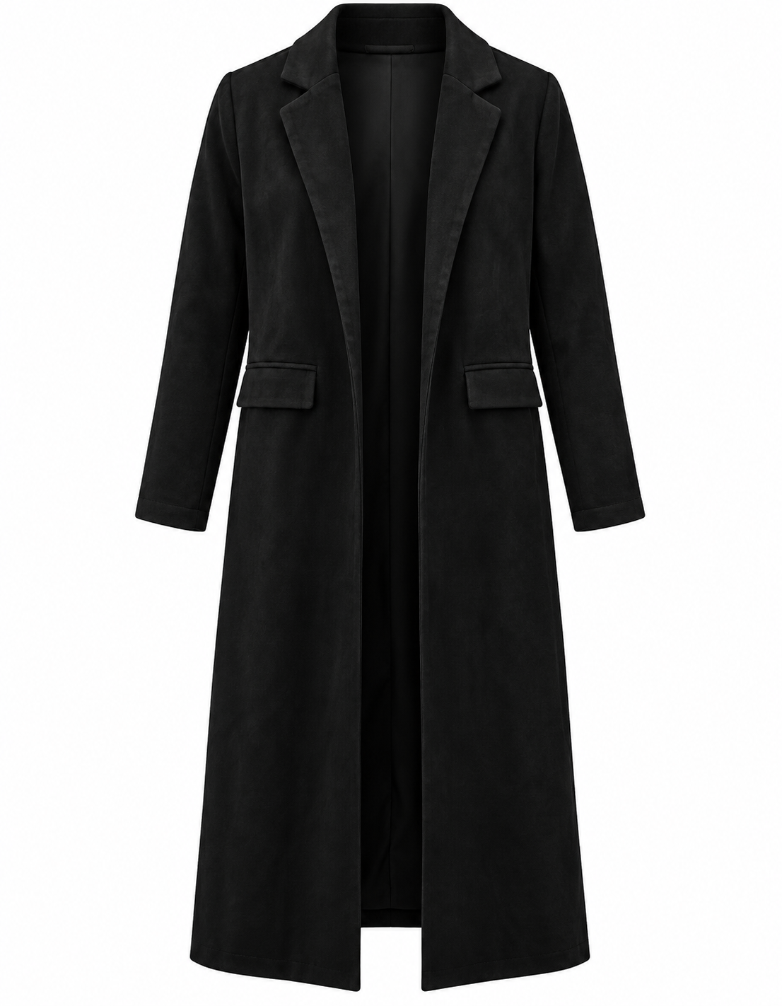 Black Suede Long Jacket