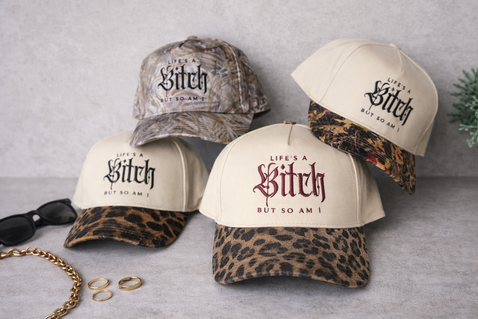Life's a B**ch Embroidered Hat