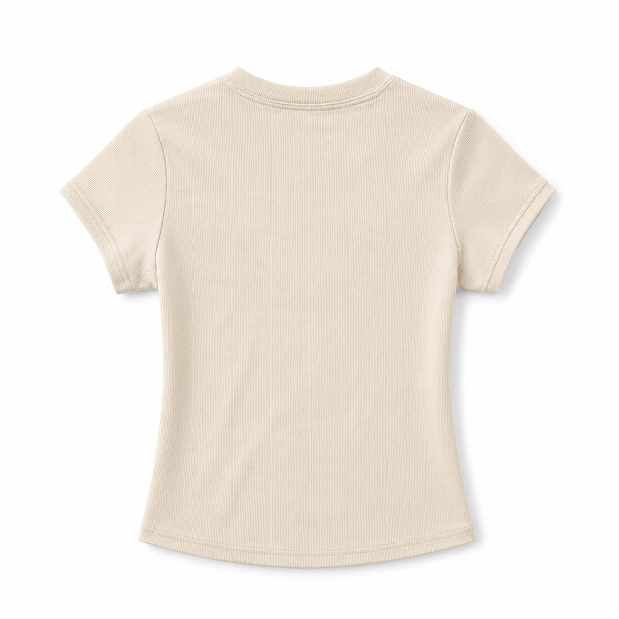 Aurora Cream Y Neck Tee