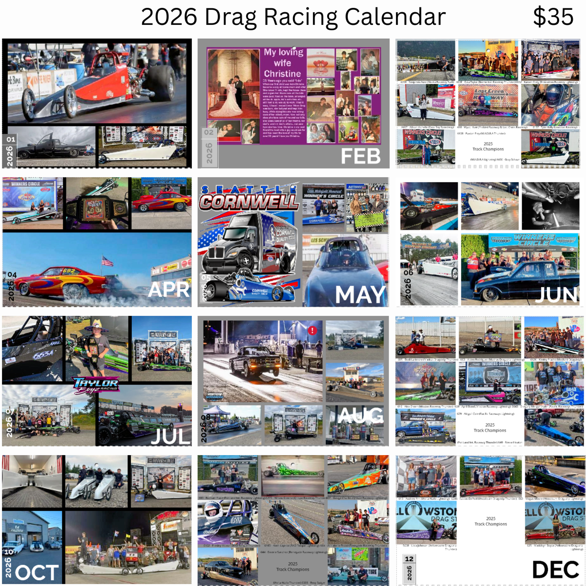 2026 Drag Racing Schedule/Calendar – CHAOS + CO.