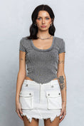 Load image into Gallery viewer, Washed Rib Crop Top
