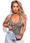 Load image into Gallery viewer, Studded Snake V-Neck Brami
