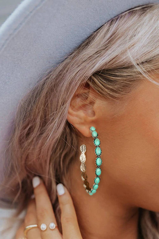 Turquoise Western Hoop