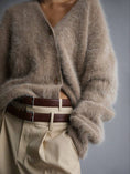 Load image into Gallery viewer, Cozy Faux Mink Knit Cardigan/Sweater
