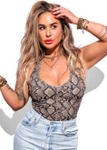 Load image into Gallery viewer, Studded Snake V-Neck Brami

