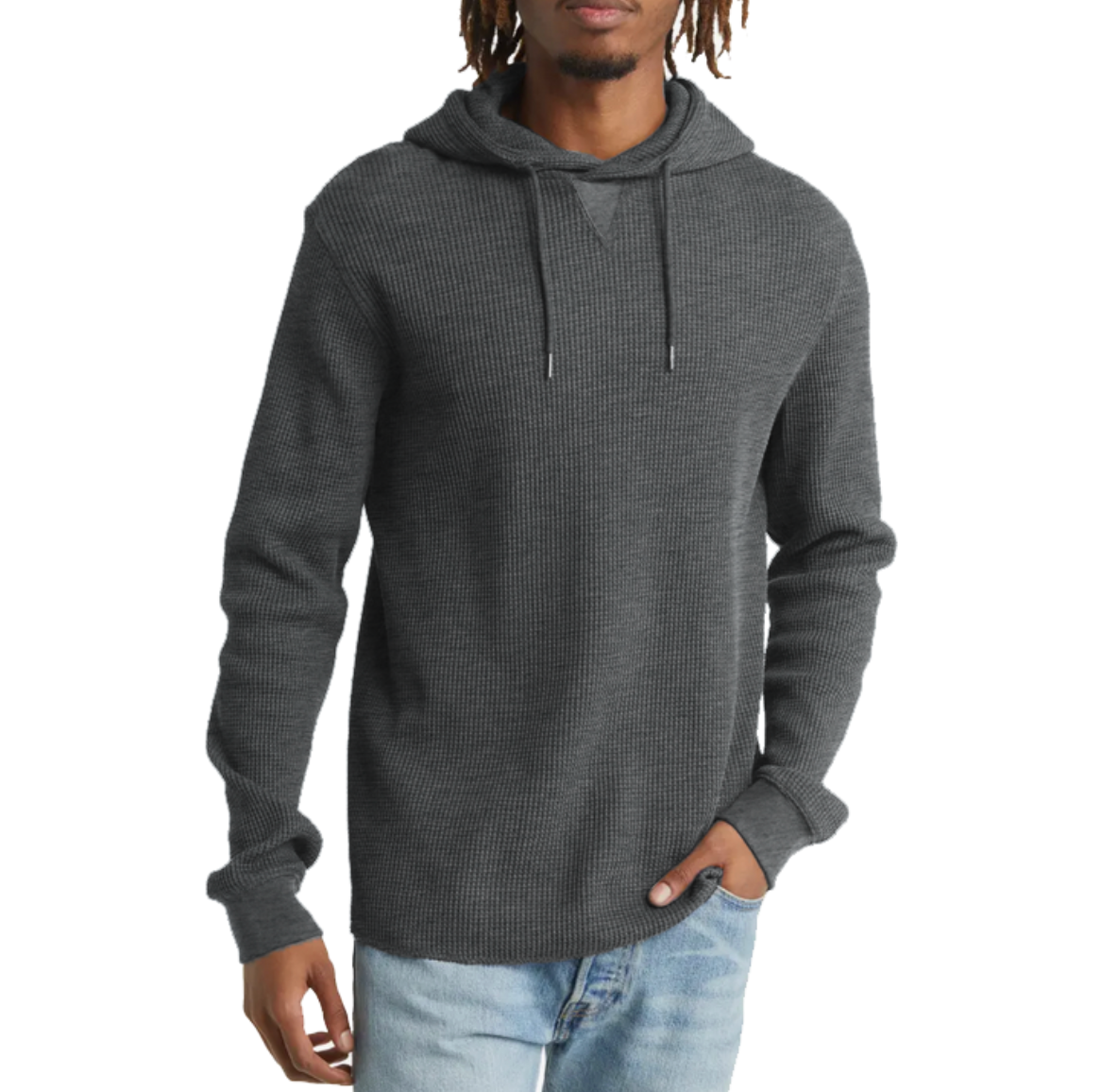 BOYS THERMAL KNIT HOODIE