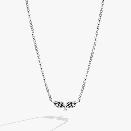 Hot Wheels™ Checkered Flag Necklace