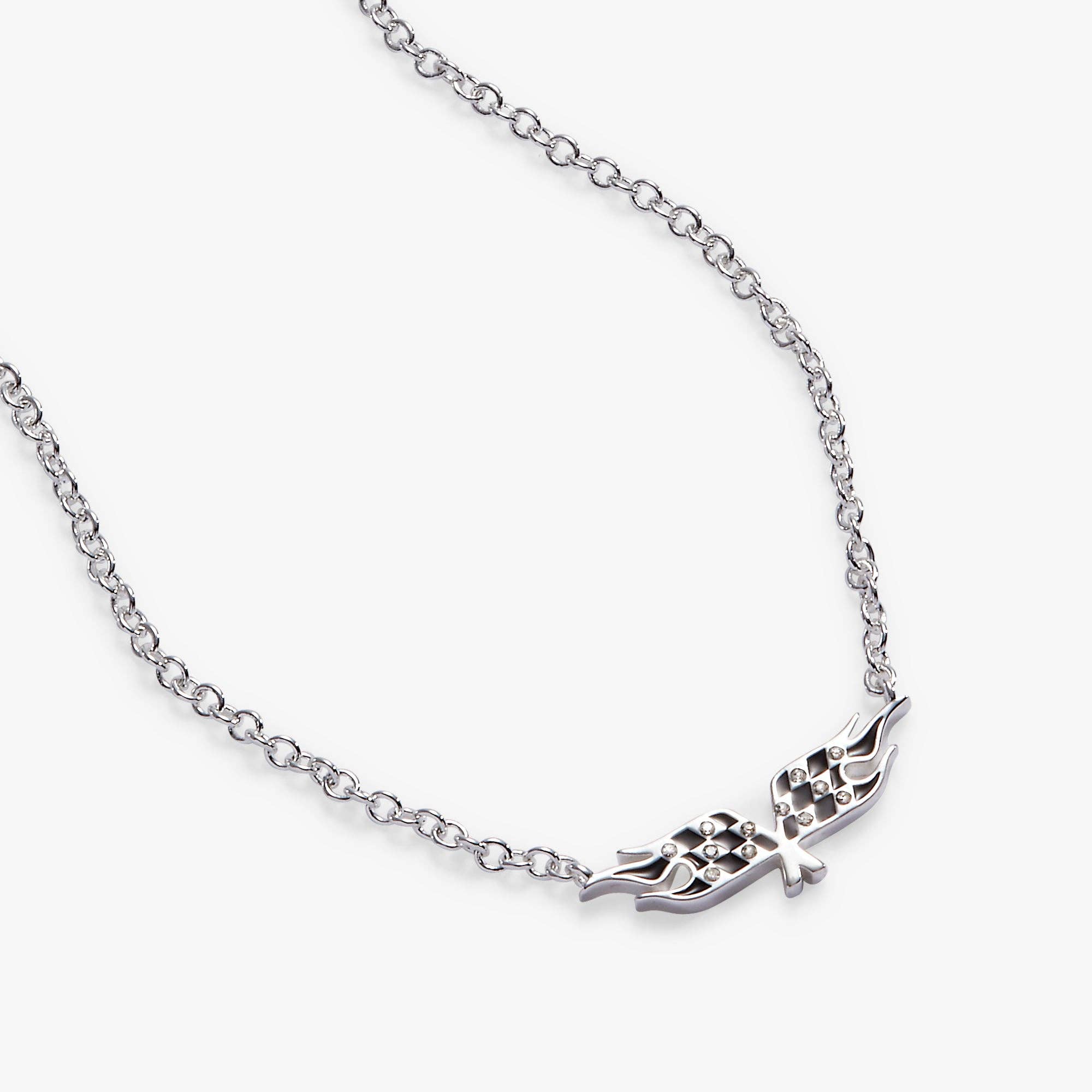 Hot Wheels™ Checkered Flag Necklace