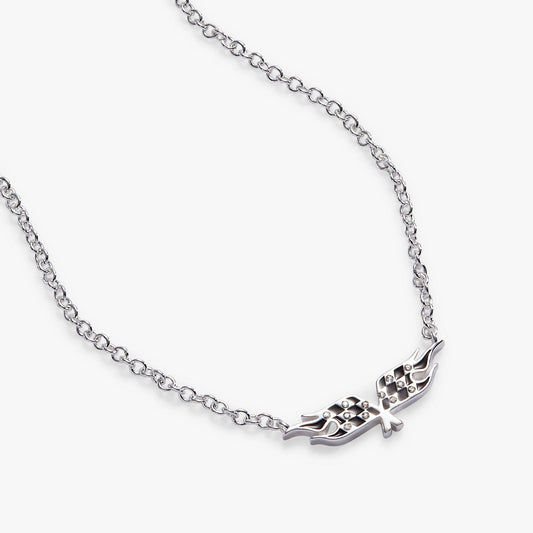 Hot Wheels™ Checkered Flag Necklace