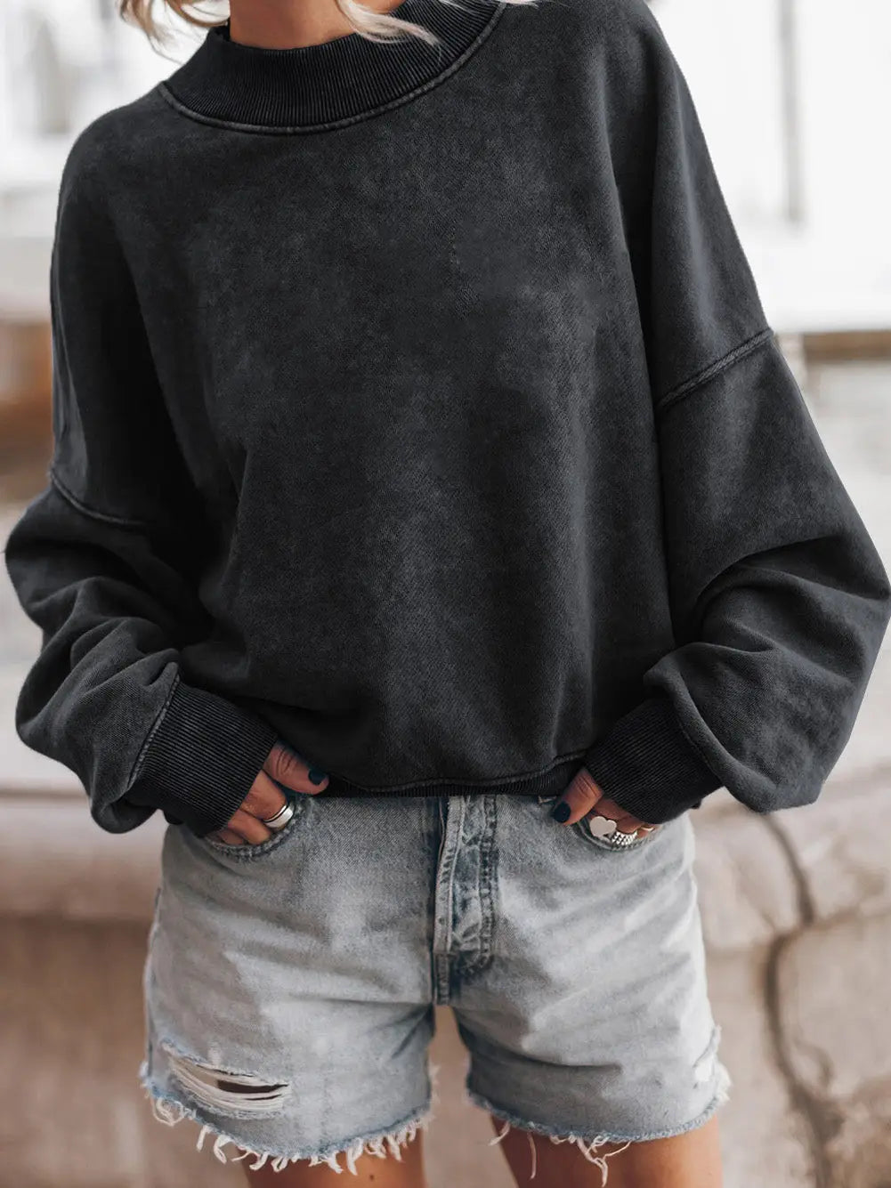 Drop Shoulder Crewneck
