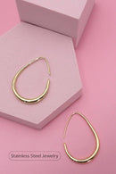 18K STAINLESS STEEL HOOPS