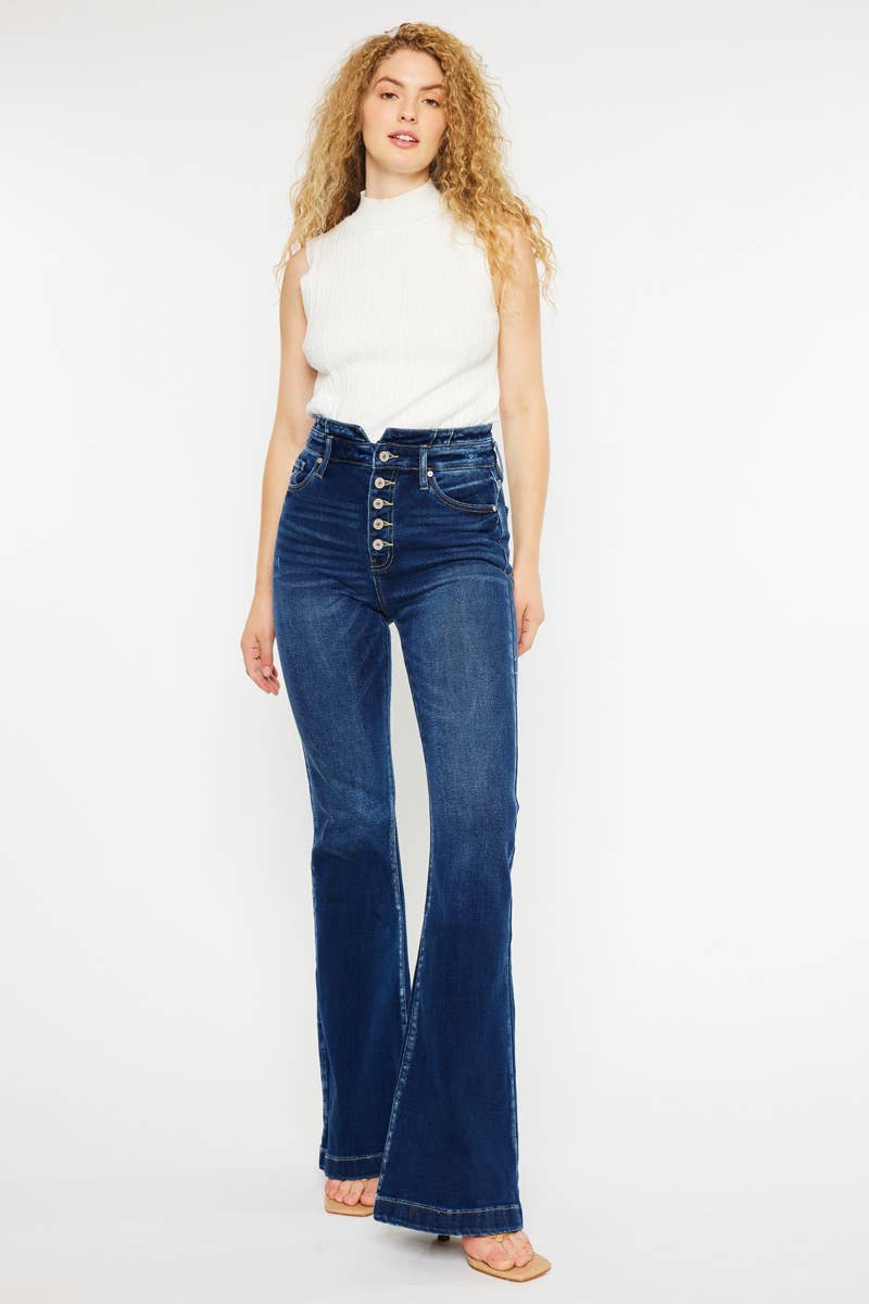 KanKan High Rise Flare Jeans