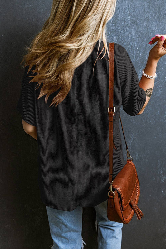 Corded Loose T-shirt